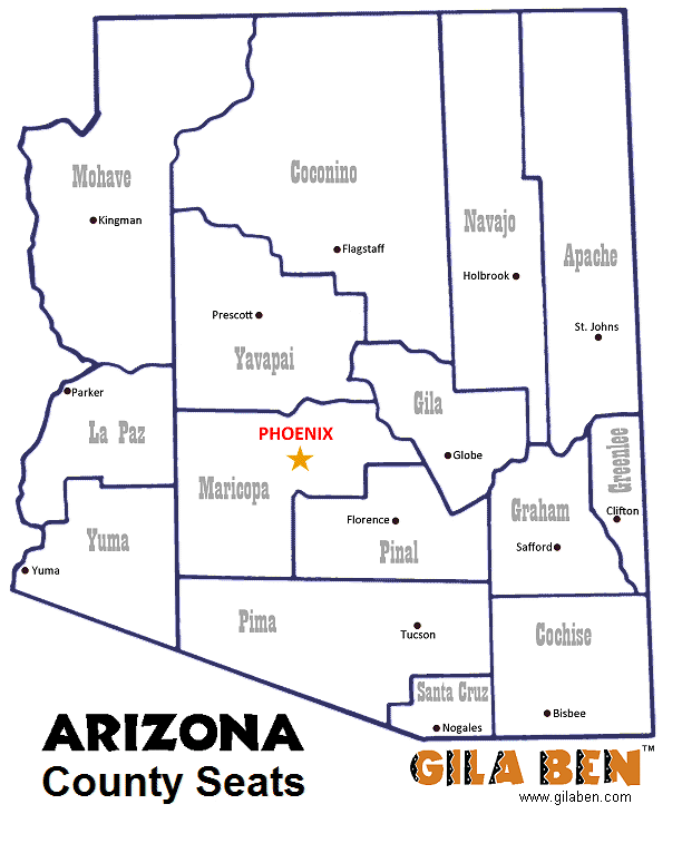 Arizona Map Printout