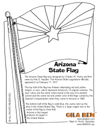 Arizona State Flag Coloring Page